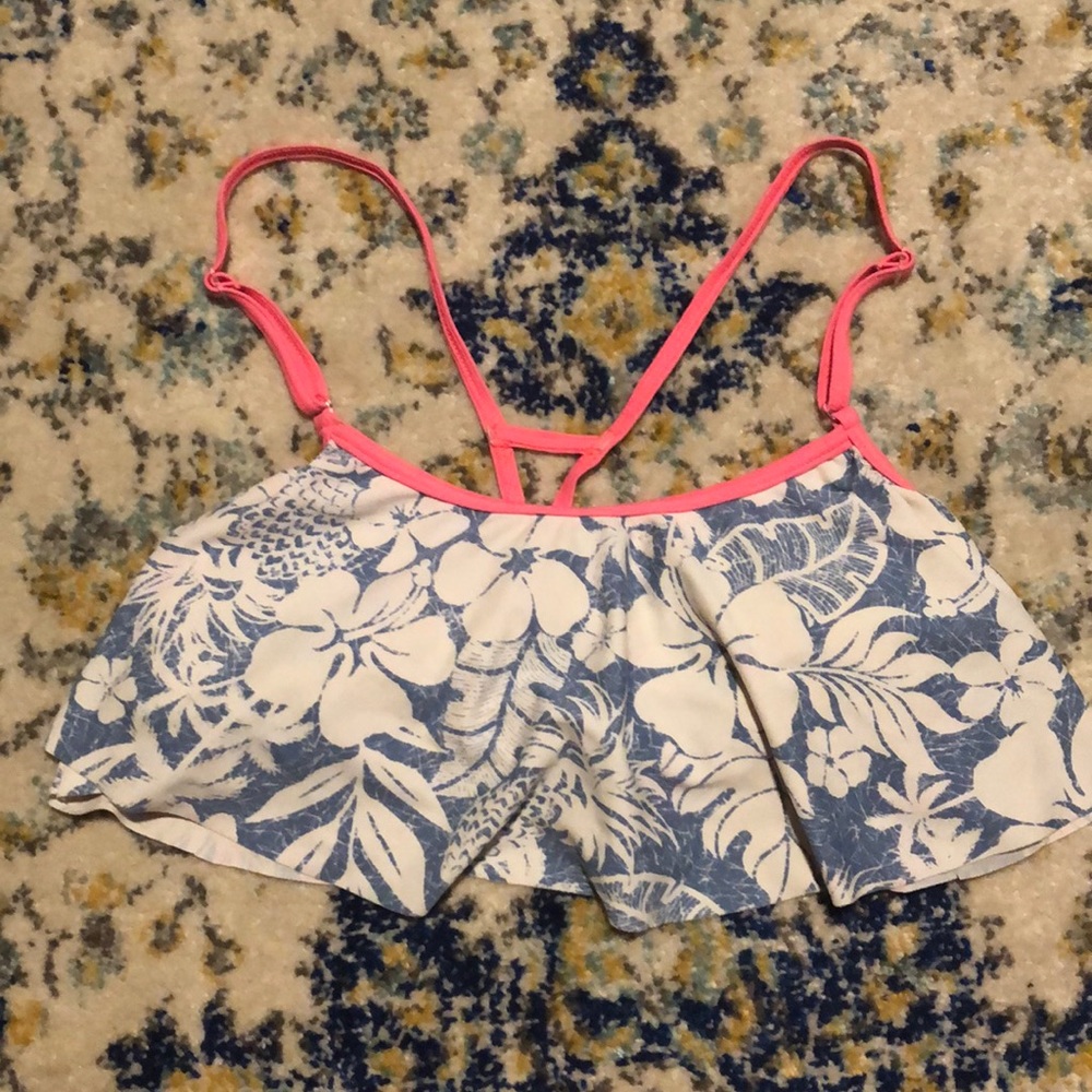 Floral bikini top